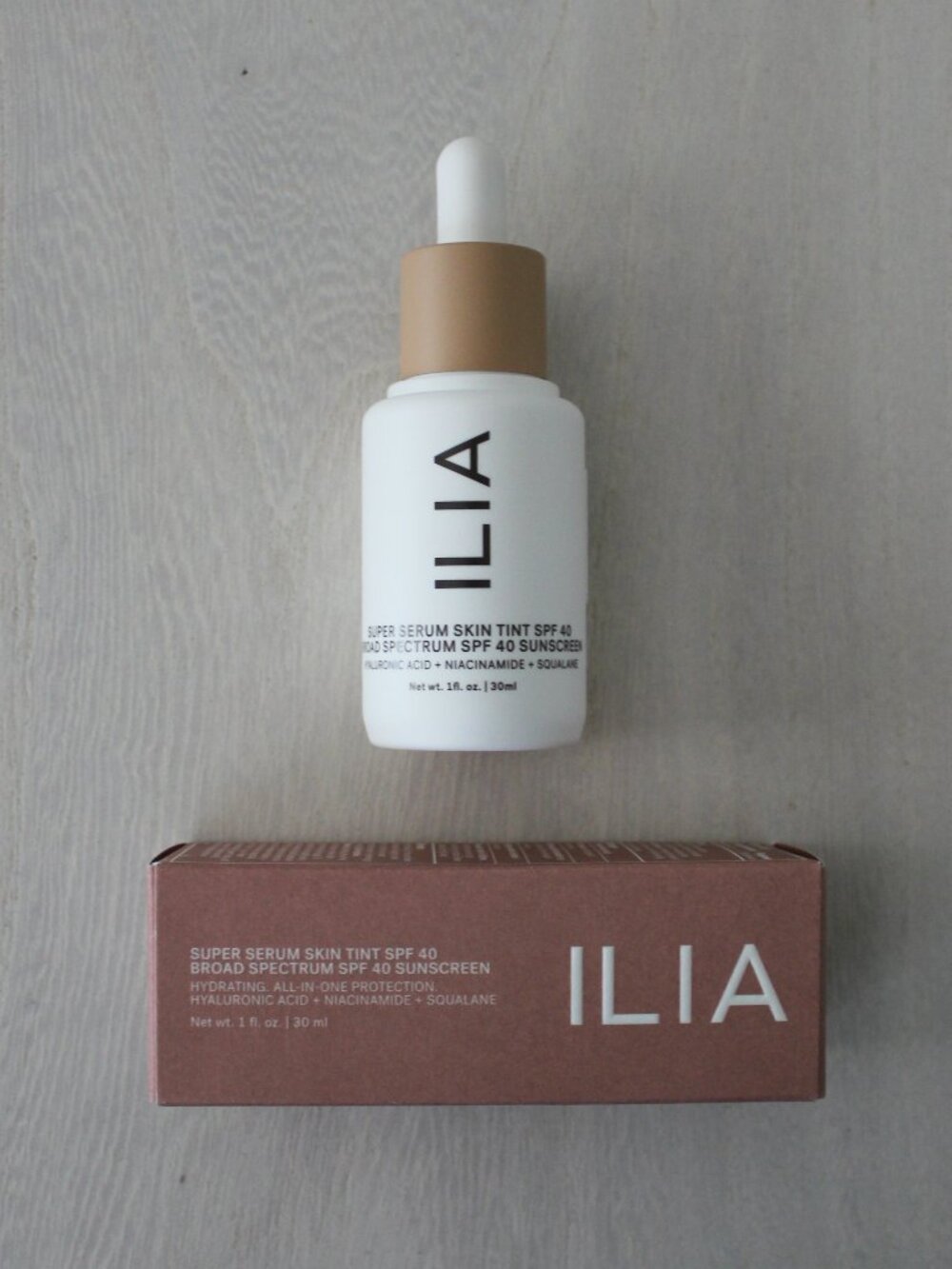 NEW ILIA Super Serum Skin Tint Broad Spectrum SPF 40 Sunscreen in ST8 Shela 1 oz